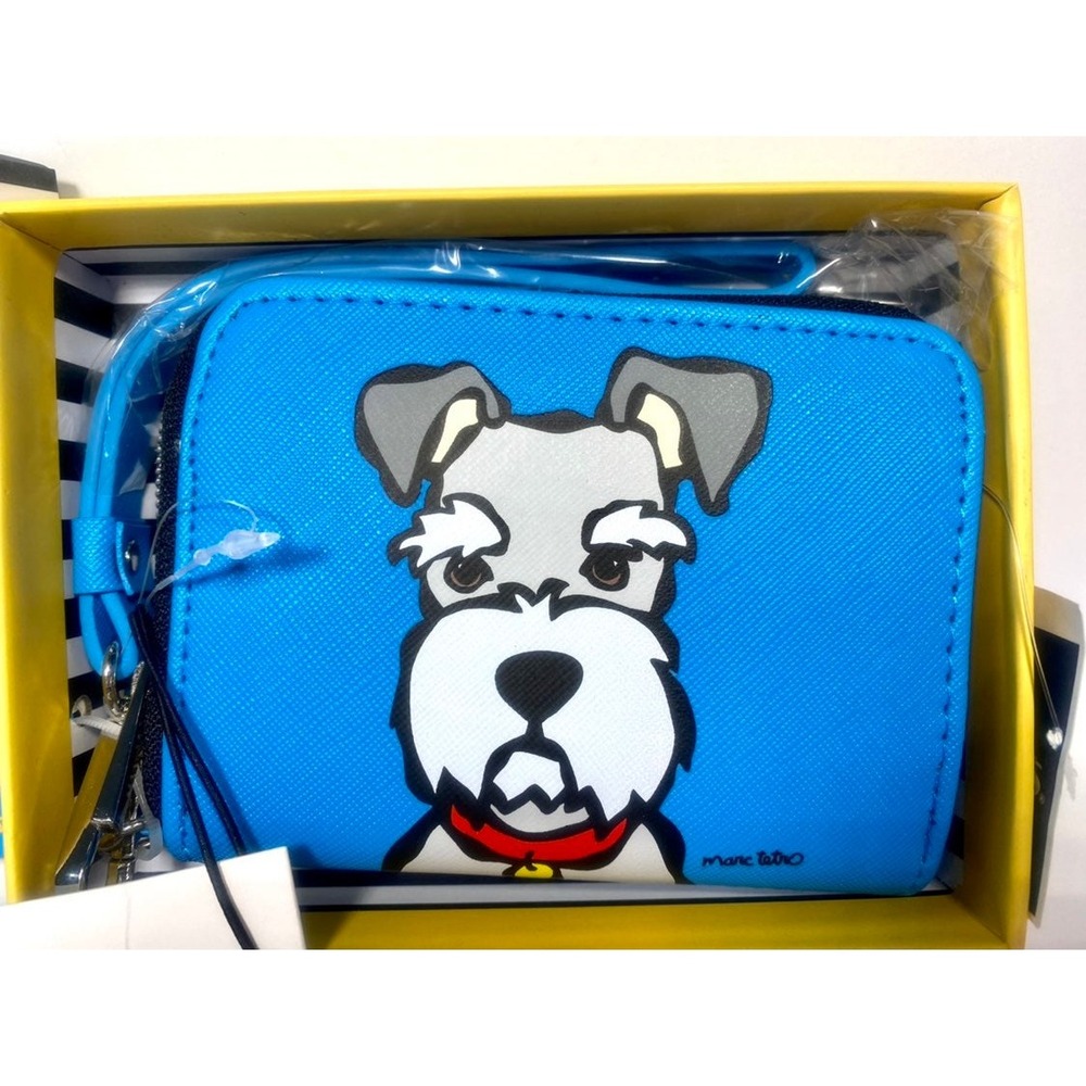 Marc Tetro Miniature Schnauzer Wallet Dog Puppy Purse Card Holder - Picture 2 of 6